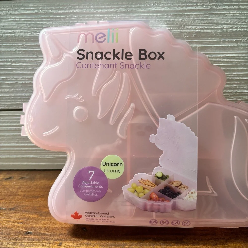 Melii Unicorn Snackle Box Food Storage Container NEW